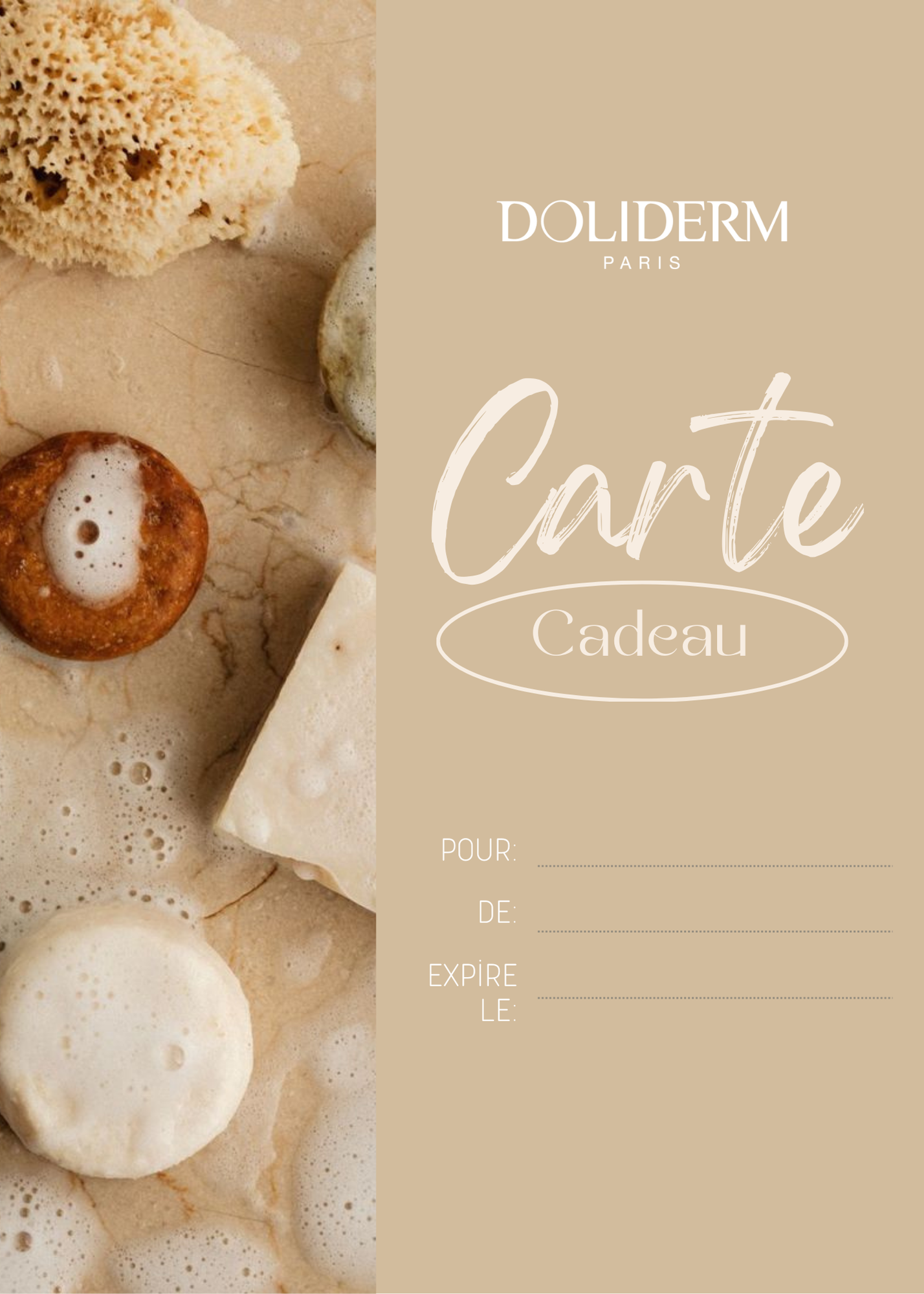 Carte-cadeau Doliderm Paris